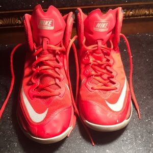 Red Nike sneakers